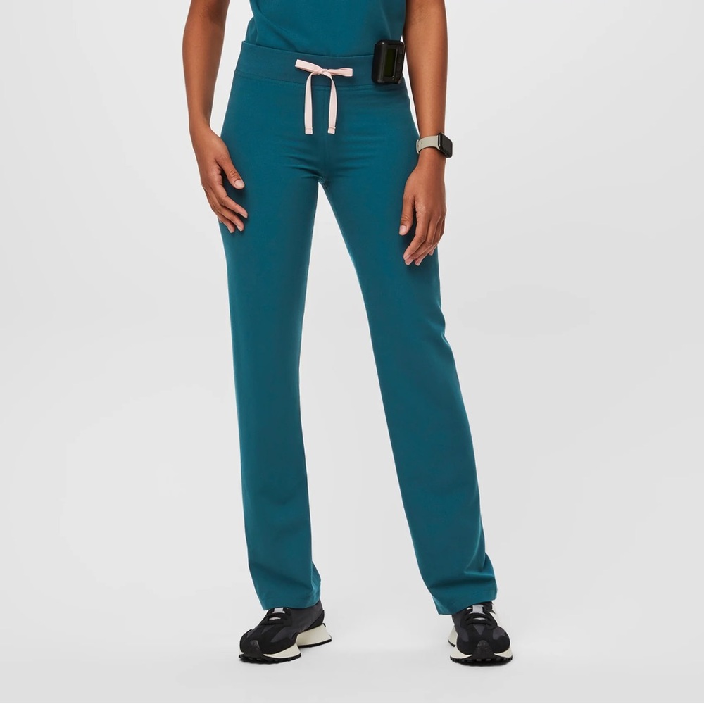 Figs Livingston scrub pant in Caribbean Blue